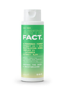 Alteromonas Ferment Extract 1% + Skin Revitalizing Herbal Complex 1% + cucumber extract 0,5%
