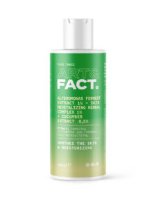 Alteromonas Ferment Extract 1% + Skin Revitalizing Herbal Complex 1% + cucumber extract 0,5%
