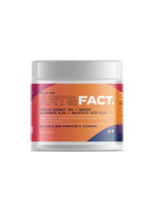 Propolis Extract 70% + Sodium Hyaluronate 0,5% + Salicylic Acid 0,5%
