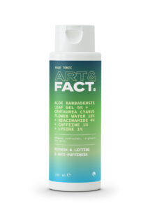Aloe Barbadensis Leaf Gel 5% + Centaurea Cyanus Flower Water 10%+ Niacinamide 4% + Caffeine 1% + Lysine 1%
