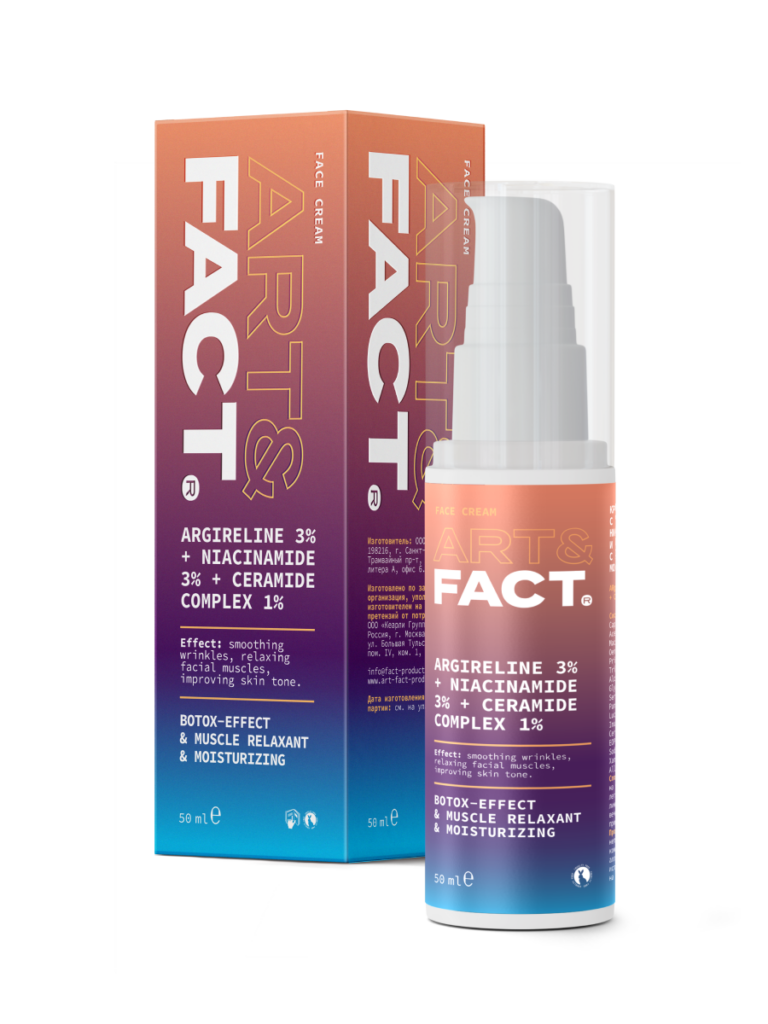 Крем-миорелаксант для лица с ART&FACT.