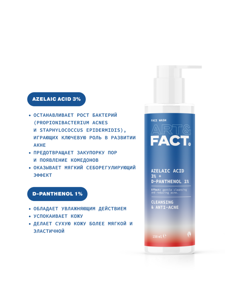 Гель для умывания анти-акне ART&FACT.